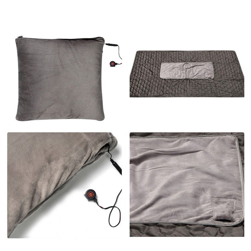 Pătură electrică de iarnă Pătură de încălzire, lavabilă la mașină, pătură moale și confortabilă, cu încălzire rapidă pentru camping