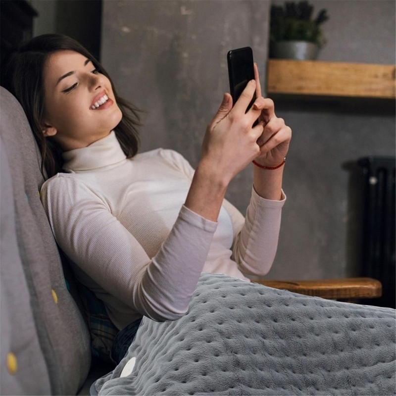 Automatická elektrická deka Prateľná regulácia teploty Vyhrievacie podložky Deka Zimná vyhrievaná podložka pre vonkajšie a vnútorné ohrievače