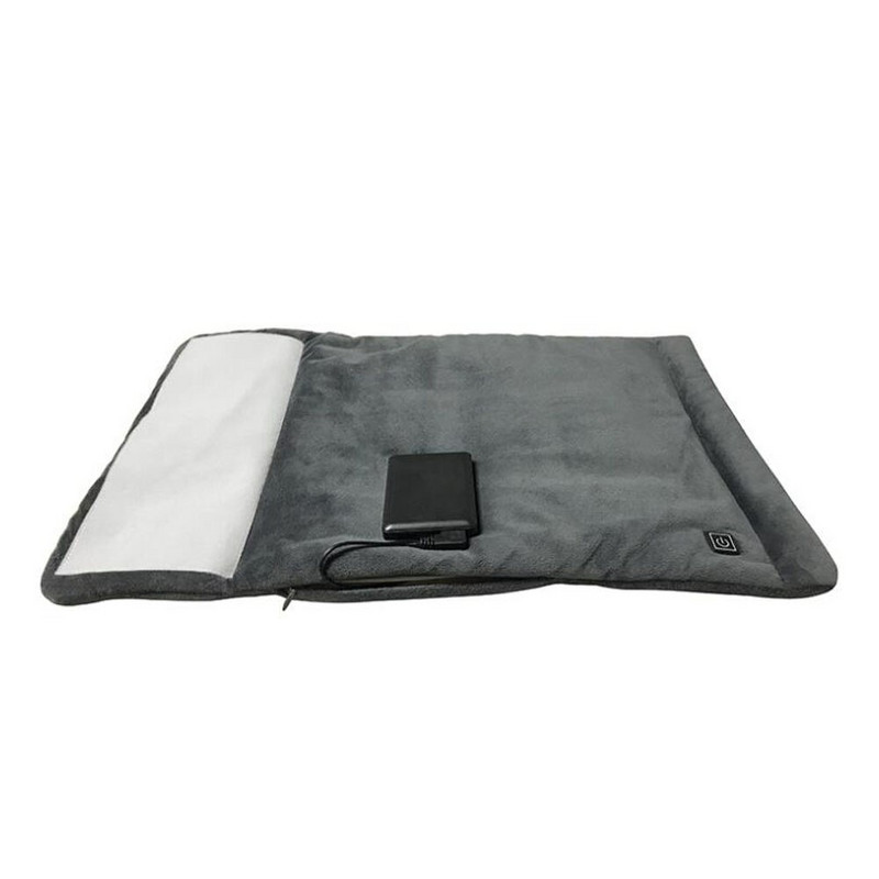 Nová elektrická vykurovacia podložka s USB, skladaná malá elektrická deka, kancelársky stôl, vyhrievacia podložka, skladacia plyšová vyhrievacia podložka