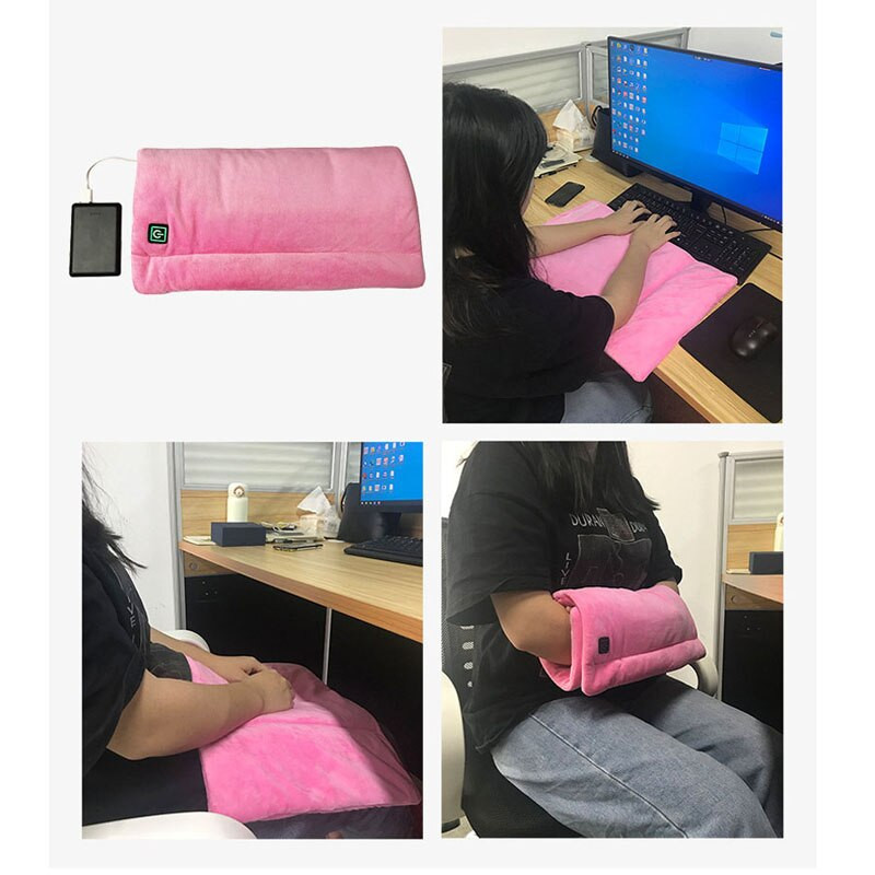 Nová elektrická vykurovacia podložka s USB, skladaná malá elektrická deka, kancelársky stôl, vyhrievacia podložka, skladacia plyšová vyhrievacia podložka