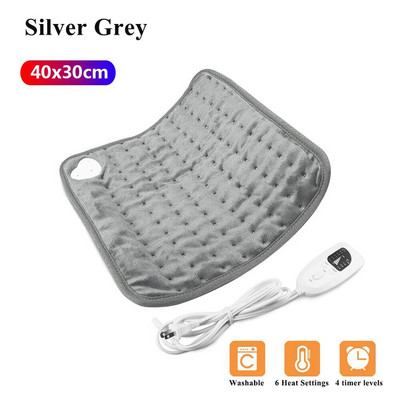 Elektrická vyhrievacia podložka 220~240V na ramená, krk, chrbát, chrbticu a nohy, zimná vyhrievacia podložka 76x40cm 60x30cm 40x30cm