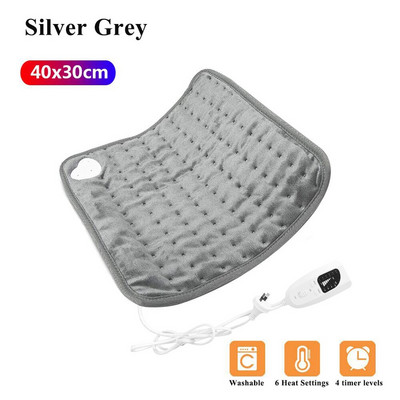 Elektrická vyhrievacia podložka 220~240V na ramená, krk, chrbát, chrbticu a nohy, zimná vyhrievacia podložka 76x40cm 60x30cm 40x30cm