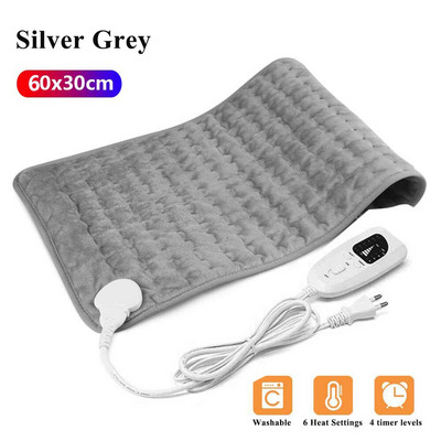 Elektrická vyhrievacia podložka 220~240V na ramená, krk, chrbát, chrbticu a nohy, zimná vyhrievacia podložka 76x40cm 60x30cm 40x30cm