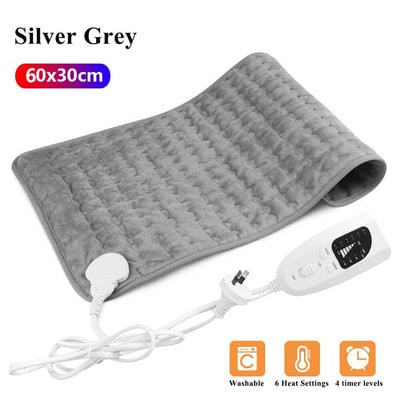 Elektrická vyhrievacia podložka 220~240V na ramená, krk, chrbát, chrbticu a nohy, zimná vyhrievacia podložka 76x40cm 60x30cm 40x30cm