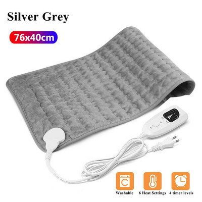 Elektrická vyhrievacia podložka 220~240V na ramená, krk, chrbát, chrbticu a nohy, zimná vyhrievacia podložka 76x40cm 60x30cm 40x30cm