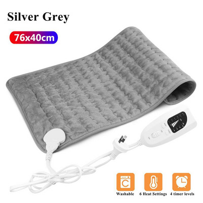 Elektrická vyhrievacia podložka 220~240V na ramená, krk, chrbát, chrbticu a nohy, zimná vyhrievacia podložka 76x40cm 60x30cm 40x30cm