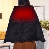 160*60CM USB vyhrievaná šatka s 3 nastaveniami teploty, odnímateľná vyhrievacia podložka, deka na kancelársku pohovku