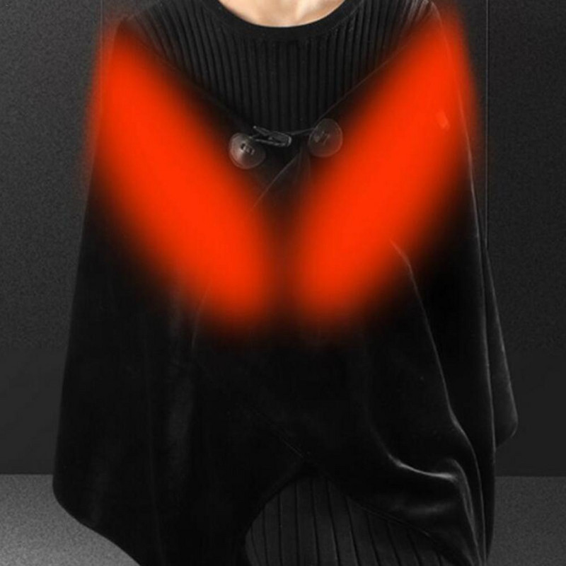 160*60CM USB vyhrievaná šatka s 3 nastaveniami teploty, odnímateľná vyhrievacia podložka, deka na kancelársku pohovku