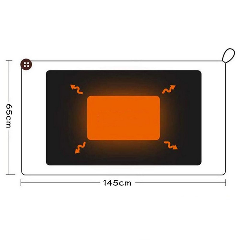 Elektrická vyhrievaná deka s rýchlym ohrevom, ústredným kúrením, elektrická vyhrievaná deka s dvojvrstvovou flanelovou ohrievacou dekou