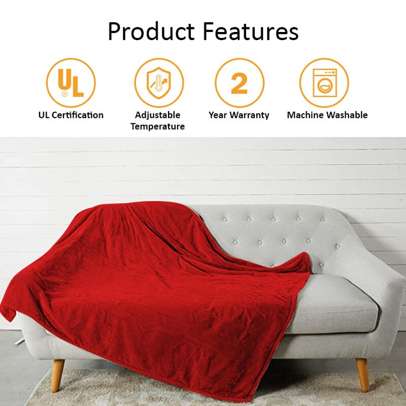 2021 téli új fűtött, meleg kendős köpeny takaró Szuperpuha korall flanel elektromos fűthető takaró