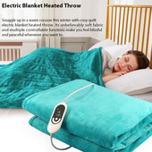 Zimná nová vyhrievacia deka so 6 úrovňami vykurovania, elektricky vyhrievaná deka z mikrovlákna, ohrievač postele