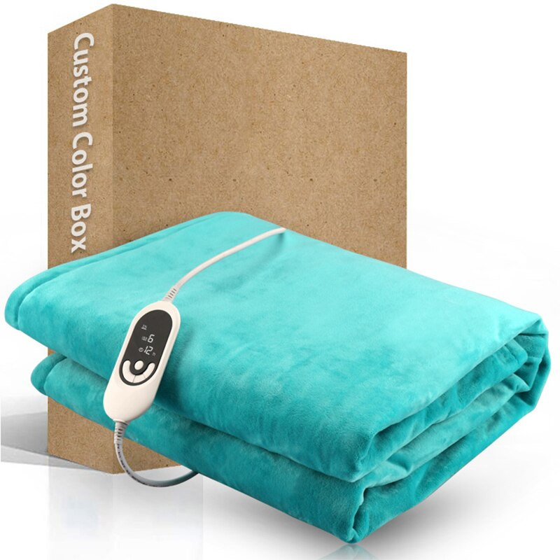 Zimná nová vyhrievacia deka so 6 úrovňami vykurovania, elektricky vyhrievaná deka z mikrovlákna, ohrievač postele
