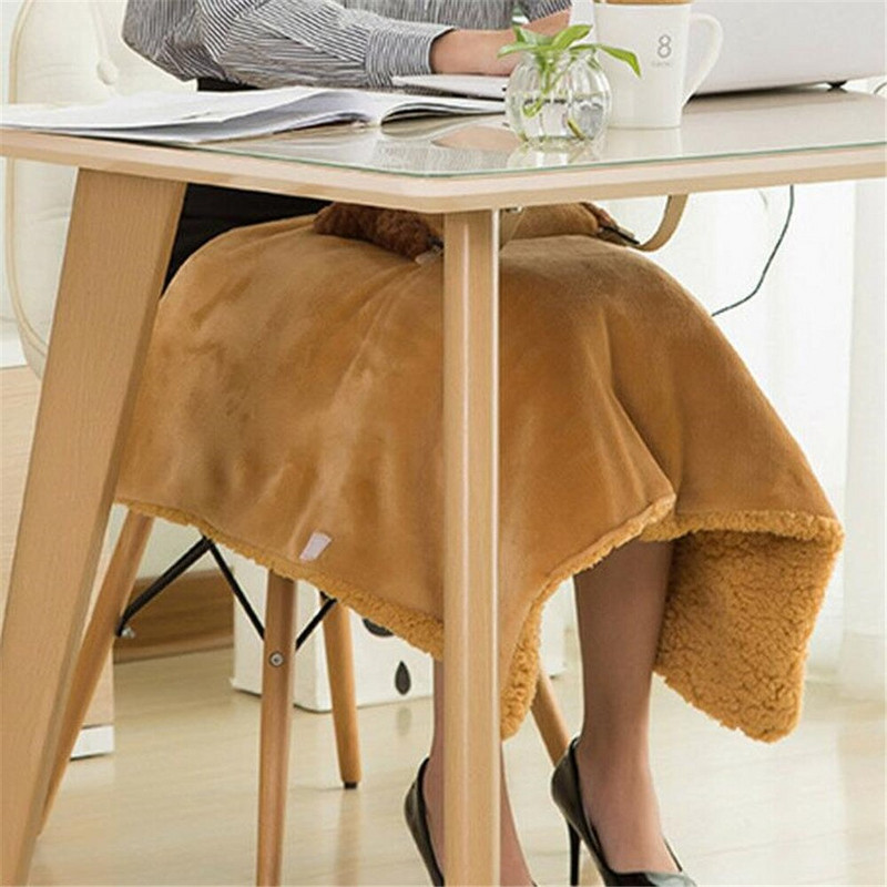 60x80cm elektrická vyhrievacia deka do auta, mobilná vyhrievacia deka do auta, ramenný vyhrievací šál, USB adaptér, AC mäkká zimná teplá zdravotná starostlivosť