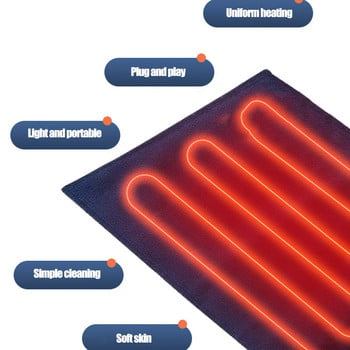 Зимно електрическо одеяло, затоплящо рамо, врата, кръста, гърба, нагревател, затоплящо тяло, USB нагреваемо одеяло, термостат, нагревателно одеяло Tg