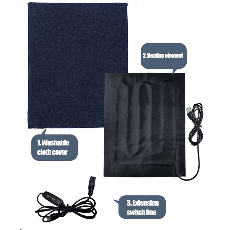 Zimná elektrická deka, ohrievač ramien, krku, pásu a chrbta, ohrievač tela s USB vyhrievanou dekou s termostatom, TG