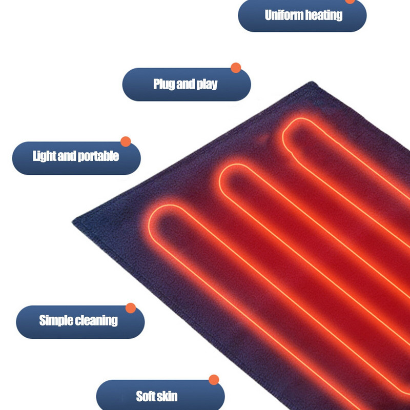 Zimná elektrická deka, ohrievač ramien, krku, pásu a chrbta, ohrievač tela s USB vyhrievanou dekou s termostatom, TG