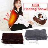 Automobilová elektrická vyhrievacia vyhrievacia deka, podložka na ramená a krk, mobilná vyhrievacia šatka s USB, mäkká vonkajšia mäkká vyhrievaná šatka 2022 #Z