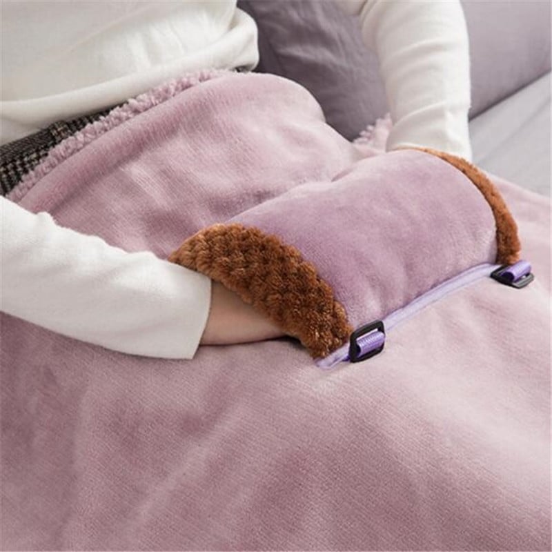 Návlek na kolená, plyšový flanel, prenosný, elektrický, ohrievací, nastaviteľný s vreckom, závesná vyhrievacia deka do domácej kancelárie