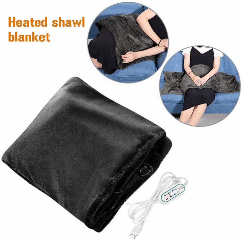 USB električna deka Meka grijaća deka Šal Bacite Ruku Koljena Stopala Krilo Noge Grijač Tepih Zimska Soba Grijana
