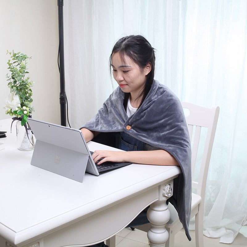 Elektrická vyhrievacia deka USB vyhrievaná teplá šatka vyhrievacia deka flanelová vyhrievaná deka vyhrievaná deka zimná teplá do domácej kancelárie