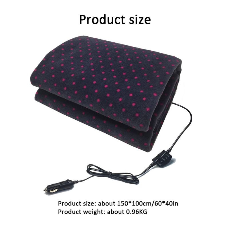 12V elektrická vyhrievaná deka pre inteligentné multifunkčné cestovanie Elektrická deka pre auto, nákladné auto, lode alebo karavany s vysokým/nízkym P15F