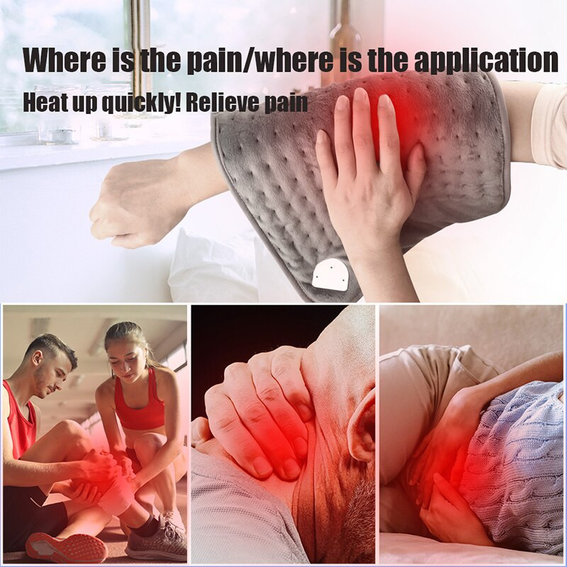 Elektrická vyhrievacia podložka na prikrývku, prateľná v práčke, 30 cm * 60 cm, zimná ohrievacia podložka, termostat pod prikrývku, ohrievač kobercov