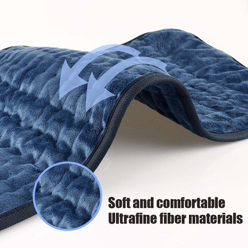 Elektrická vyhrievacia podložka na prikrývku, prateľná v práčke, 30 cm * 60 cm, zimná ohrievacia podložka, termostat pod prikrývku, ohrievač kobercov