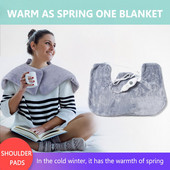 Unisex elektrické ramenné chrániče odnímateľné prenosné horúce kompresné šály s nastaviteľnou teplotou vyhrievané šály zmierňujú únavu