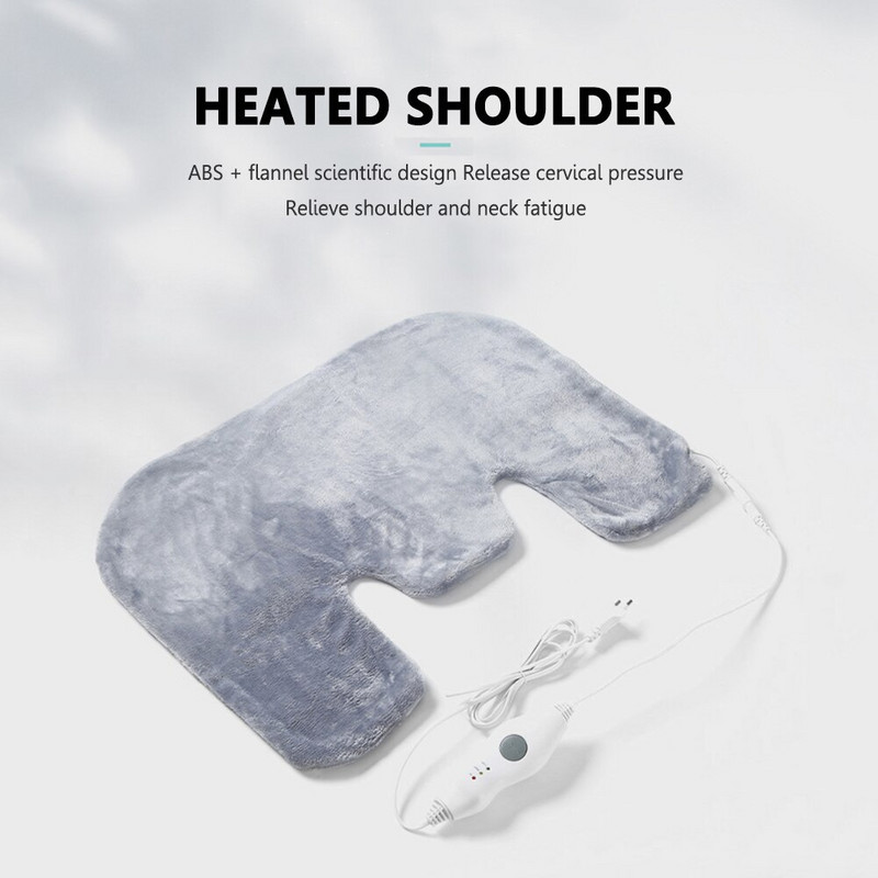 Unisex elektrické ramenné chrániče odnímateľné prenosné horúce kompresné šály s nastaviteľnou teplotou vyhrievané šály zmierňujú únavu