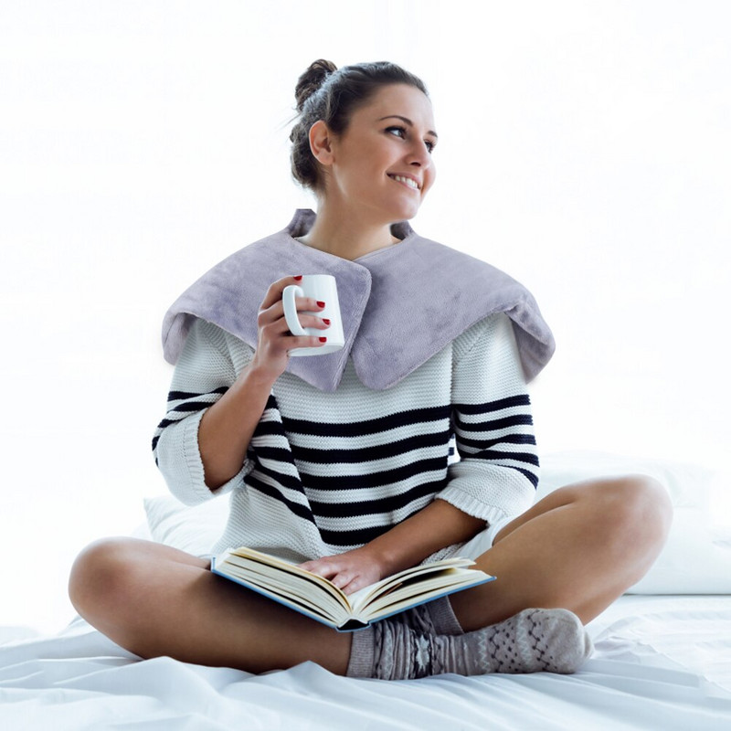 Unisex elektrické ramenné chrániče odnímateľné prenosné horúce kompresné šály s nastaviteľnou teplotou vyhrievané šály zmierňujú únavu