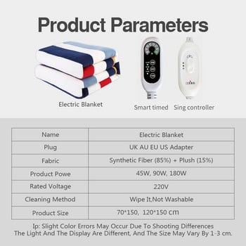 Ηλεκτρική κουβέρτα Πιο παχύρρευστη Θερμοστάτης Θερμοστάτης Θερμική Κουβέρτα Μονό Στρώμα 220V Ασφάλεια Φυσικοθεραπείας Χειμερινός Θερμάντης σώματος