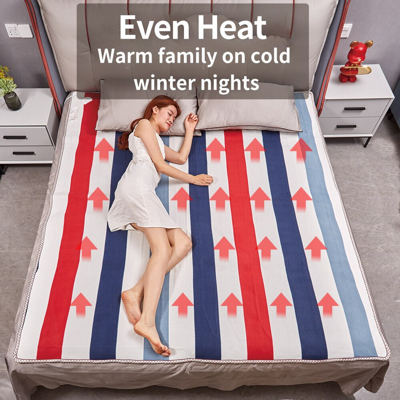 Elektrická deka, hrubší ohrievač, vyhrievaný termostat, tepelná deka, jeden matrac, 220 V, bezpečnostný fyzioterapeutický zimný ohrievač tela