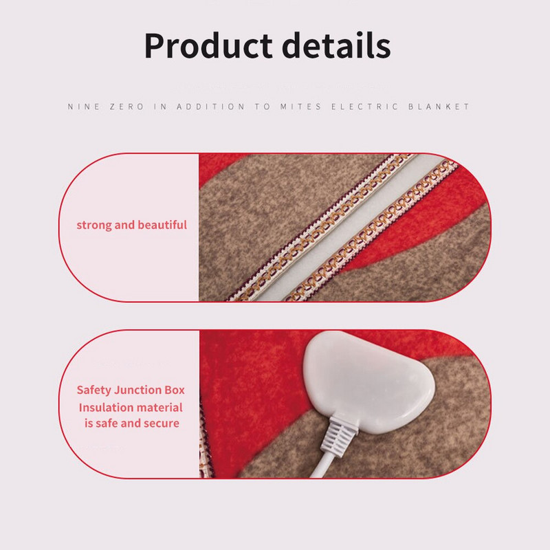 Elektrická deka, hrubší ohrievač, vyhrievaný termostat, tepelná deka, jeden matrac, 220 V, bezpečnostný fyzioterapeutický zimný ohrievač tela
