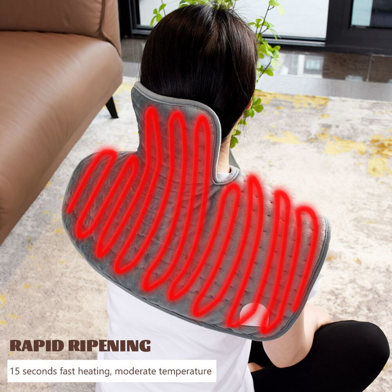 Pătură de încălzire electrică pentru corp cald și constant, cu un singur șal, covoraș încălzit moale, confortabil, multifuncțional, pentru corp cald