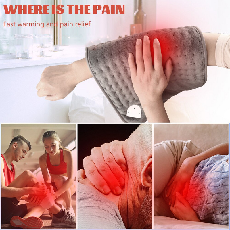 6-stupňová elektrická vyhrievaná deka s inteligentným ovládaním teploty, multifunkčná vyhrievacia podložka na nohy pre domáce použitie