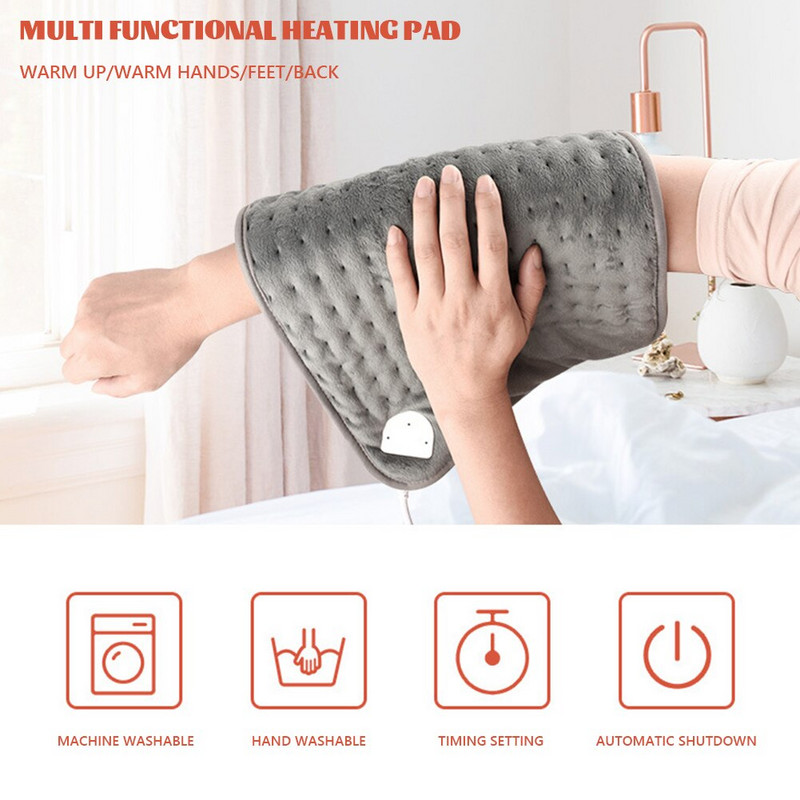 6-stupňová elektrická vyhrievaná deka s inteligentným ovládaním teploty, multifunkčná vyhrievacia podložka na nohy pre domáce použitie