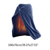 Elektrická vyhrievaná deka, vyhrievaná deka s diaľkovým vypínačom, mäkké rýchle vyhrievanie, pranie v práčke, vyhrievaný poťah