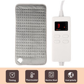 6-úrovňová elektrická deka, nastaviteľná zimná vykurovacia deka, ohrievač, fyzioterapeutická podložka, podložka na krk, chrbát, žalúdok, ramená, bolesť