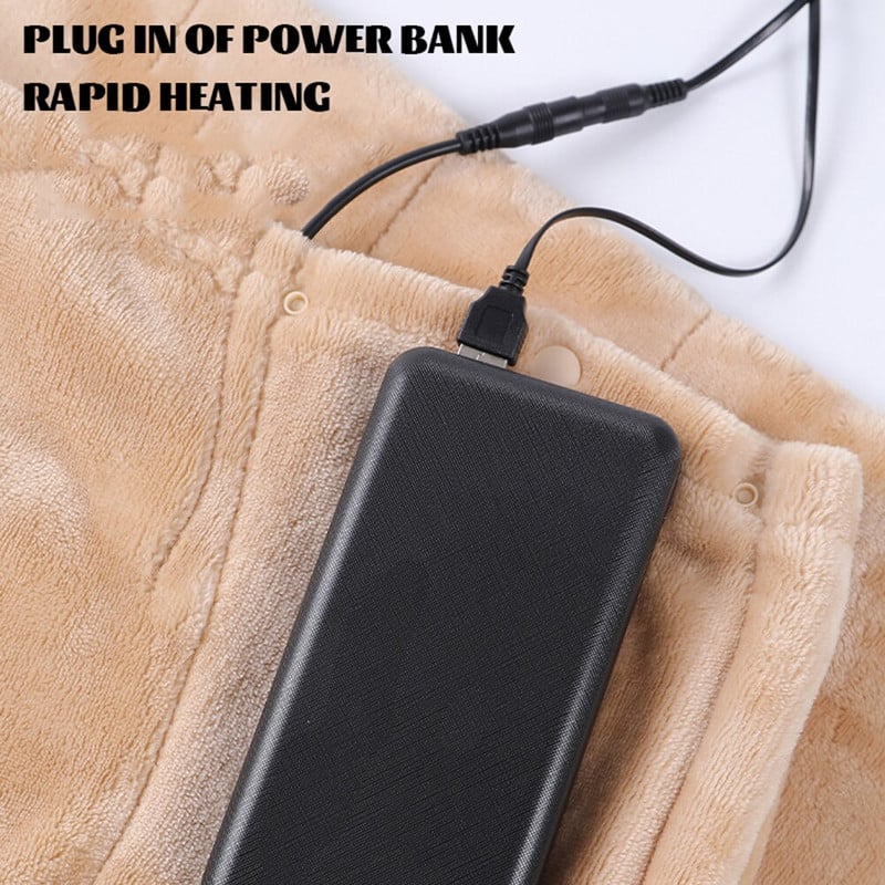 USB elektrická deka vyhrievaná 5V ohrievacia vyhrievacia šálová deka do postele zahustená pre domáce zimné vonkajšie kempovanie domáce potreby