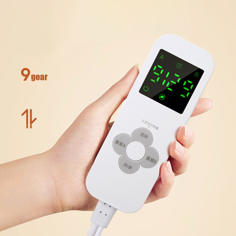 Pătură electrică 140w iarnă Siguranța casei Încălzire cu temperatură constantă Pătură caldă Încălzitor și pernă dublu inteligent