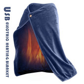 Vonkajšia USB 12-voltová elektrická vyhrievaná prateľná mäkká flísová deka Elektrické prikrývky Prateľná v práčke Elektrická USB deka