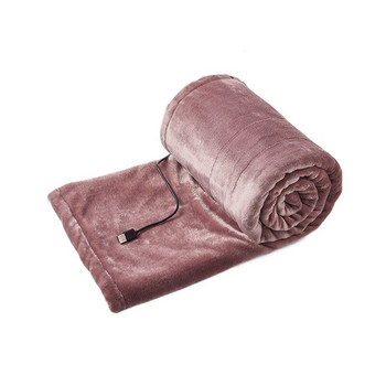Електрическо одеяло с термостат Плюшено отопляемо одеяло Одеяло за дрямка за офис Отопляем шал Зимно топло легло Одеяло за стая USB