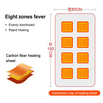 Ηλεκτρική κουβέρτα Usb Θέρμανση σάλι φορητό ηλεκτρικό φανελένιο ηλεκτρικό ηλεκτρικό κουβέρτα οικιακής θέρμανσης για ζεστό εξωτερικό και εσωτερικό