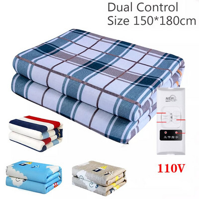 Pătură electrică 220v/110v cearșaf de pat pentru casă, încălzitoare termice, covoraș de încălzire, saltea, termostat de iarnă, încălzitor de corp, pernă dublă
