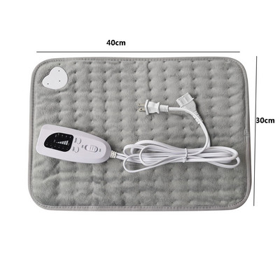 110V-240V elektrická vyhrievacia podložka s časovačom, fyzioterapeutická vyhrievacia podložka na ramená, krk, chrbát, nohu, úľavu od bolesti, zimné teplo