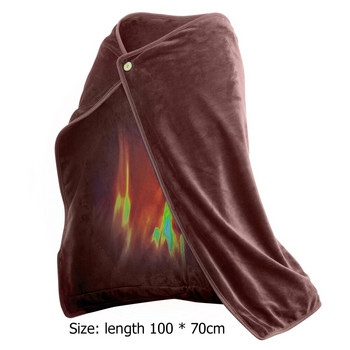 Ηλεκτρική θερμαινόμενη κουβέρτα Οικιακά προμήθειες Θερμαντική κουβέρτα ανακούφιση πόνου Μασάζ πολλαπλών λειτουργιών USB για οικιακό καναπέ-κρεβάτι Κάθισμα γραφείου