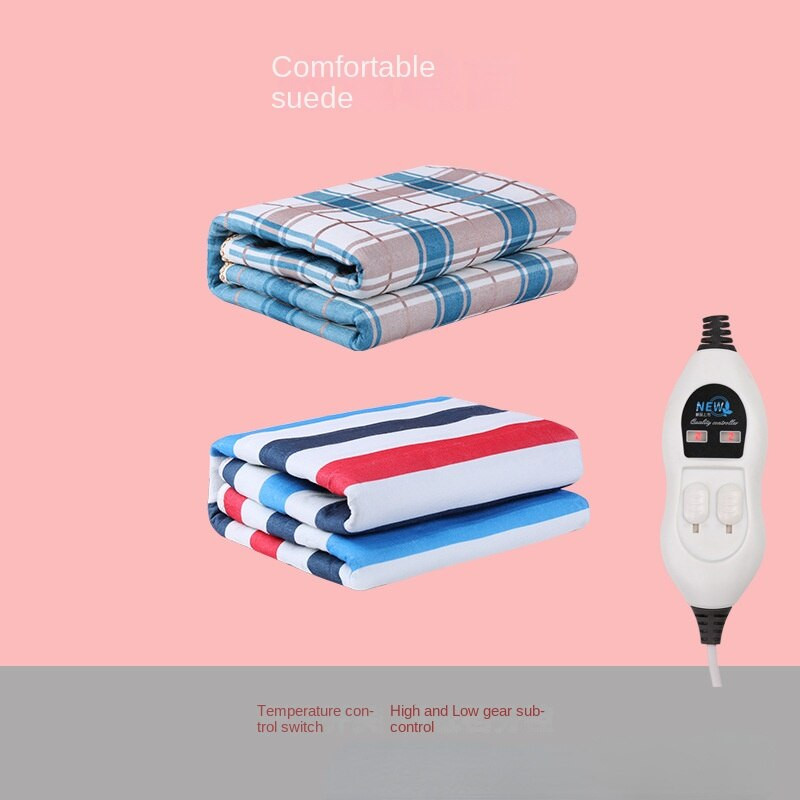 Elektrická deka s dvojitým ovládaním, elektrická deka pre domáce ubytovne s konštantnou teplotou, elektrický matrac s európskym štandardom