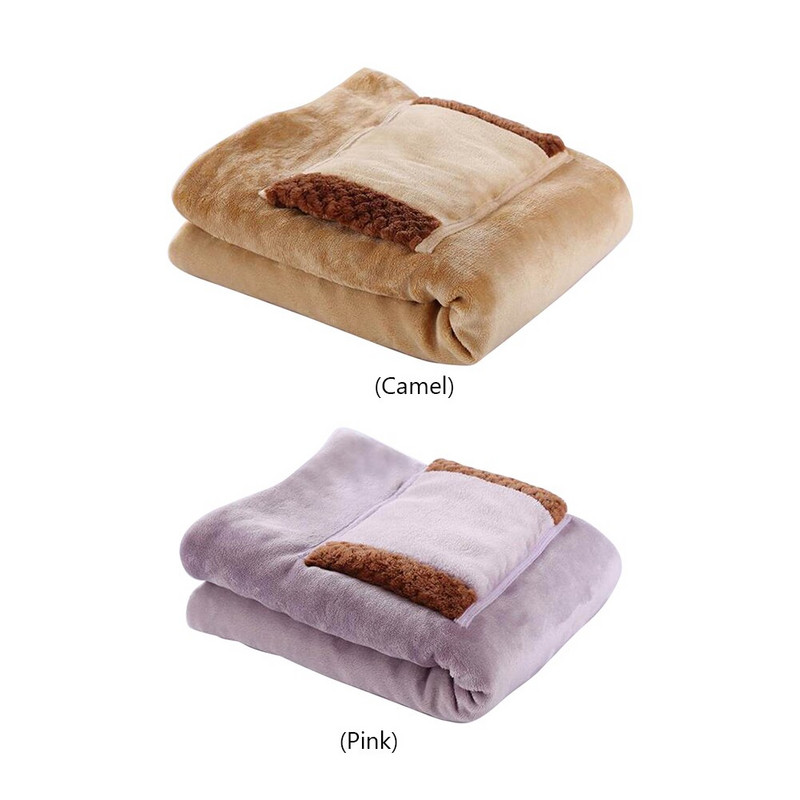 5V vyhrievacia deka, šál, multifunkčná prenosná vyhrievacia podložka na nohy, nabíjanie cez USB s vreckom, bezpečná a pohodlná pre telo