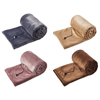 Фланелена електрическа подложка за одеяло Електрическа подложка за одеяло с подгряване Отоплящ килим 3 скорости Електрически матрак