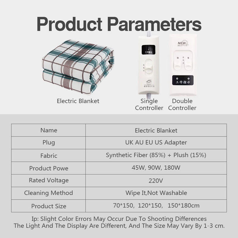 220 V-os nagy elektromos takaró vastagabb fűtőelem, egy melegítő 180 cm-es fűtött takaró termosztát fűtési hőfokozó párna télen ágyhoz